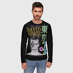 Лонгслив мужской David Bowie - Tokyo 1973, цвет: 3D-принт — фото 2