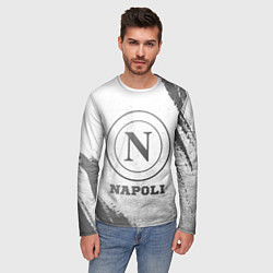 Лонгслив мужской Napoli - white gradient, цвет: 3D-принт — фото 2