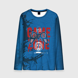 Лонгслив мужской Логотип геймпада, цвет: 3D-принт