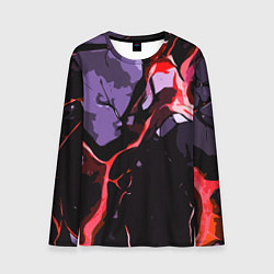 Мужской лонгслив Красный разлом в камне