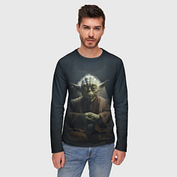 Лонгслив мужской Мастер Йода, цвет: 3D-принт — фото 2