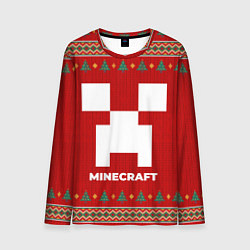 Мужской лонгслив Minecraft new year