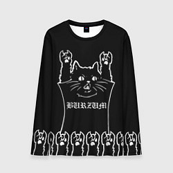 Мужской лонгслив Burzum: cat rock