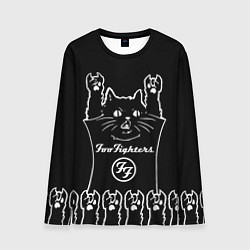 Мужской лонгслив Foo Fighters: cat rock