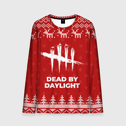 Мужской лонгслив Новогодний Dead by Daylight с оленями