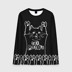 Мужской лонгслив Sex Pistols: cat rock
