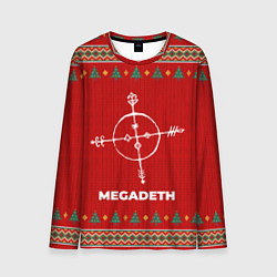 Лонгслив мужской Megadeth new year, цвет: 3D-принт