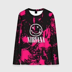 Мужской лонгслив Nirvana pink color