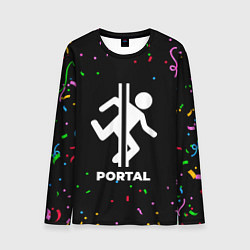 Мужской лонгслив Portal конфети