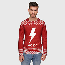 Лонгслив мужской Новогодний AC DC, цвет: 3D-принт — фото 2