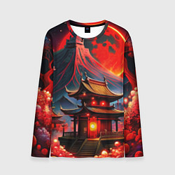 Мужской лонгслив Japan red nature