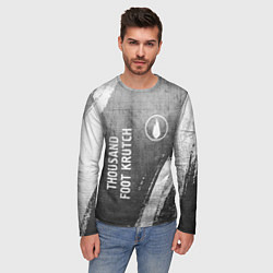 Лонгслив мужской Thousand Foot Krutch - grey gradient вертикально, цвет: 3D-принт — фото 2