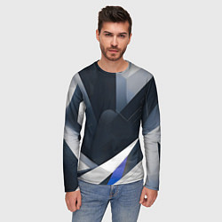 Лонгслив мужской Абстракция город следующего века, цвет: 3D-принт — фото 2