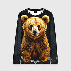 Мужской лонгслив Медведь бурый