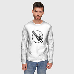 Лонгслив мужской Chainsaw Man white poly, цвет: 3D-принт — фото 2