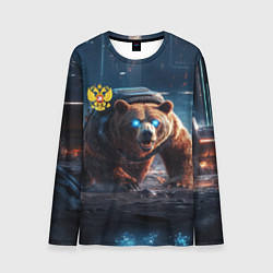 Лонгслив мужской Русский медведь-победитель, цвет: 3D-принт