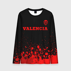 Мужской лонгслив Valencia - red gradient посередине