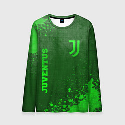 Лонгслив мужской Juventus - green gradient вертикально, цвет: 3D-принт