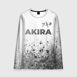 Мужской лонгслив Akira - white gradient посередине