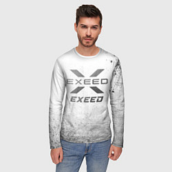 Лонгслив мужской Exeed - white gradient, цвет: 3D-принт — фото 2