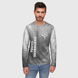 Лонгслив мужской Tokyo Revengers - grey gradient вертикально, цвет: 3D-принт — фото 2