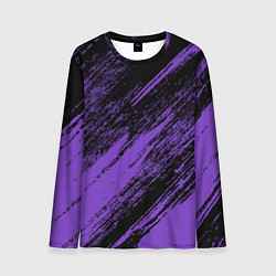 Лонгслив мужской The color is purple and black, цвет: 3D-принт