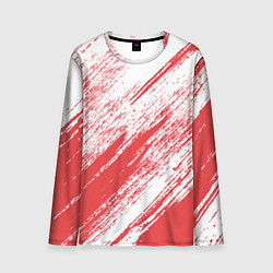 Лонгслив мужской The color is white and red, цвет: 3D-принт