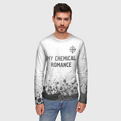 Лонгслив мужской My Chemical Romance - white gradient посередине, цвет: 3D-принт — фото 2