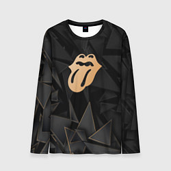 Мужской лонгслив Rolling Stones golden poly