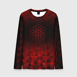 Мужской лонгслив Coldplay red poly