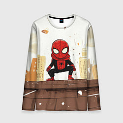 Лонгслив мужской Мини человек-паук, цвет: 3D-принт