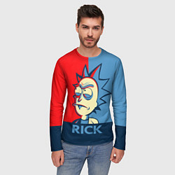 Лонгслив мужской Rick pop art, цвет: 3D-принт — фото 2