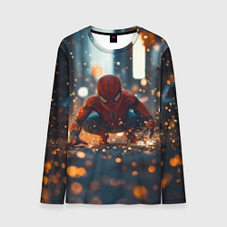 Мужской лонгслив Человек паук и золотая пыльца