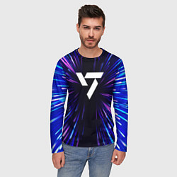 Лонгслив мужской Seventeen neon energy, цвет: 3D-принт — фото 2