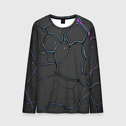 Мужской лонгслив Плита хай-тек текстура