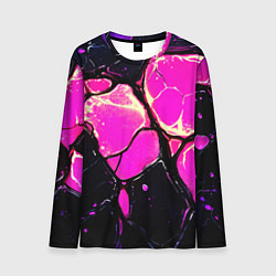 Мужской лонгслив Розовые пятна в текстуре