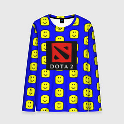 Лонгслив мужской Dota smile pattern, цвет: 3D-принт