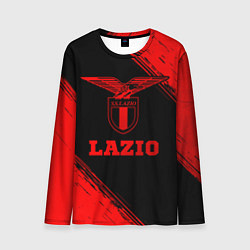 Мужской лонгслив Lazio - red gradient