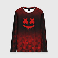 Мужской лонгслив Marshmello red poly