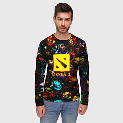 Лонгслив мужской Dota2 персонажи, цвет: 3D-принт — фото 2