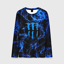 Лонгслив мужской Monster energy искры дымы, цвет: 3D-принт