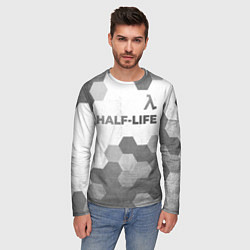 Лонгслив мужской Half-Life - white gradient посередине, цвет: 3D-принт — фото 2