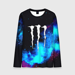 Лонгслив мужской Monster energy космос, цвет: 3D-принт