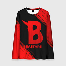 Мужской лонгслив Beastars - red gradient