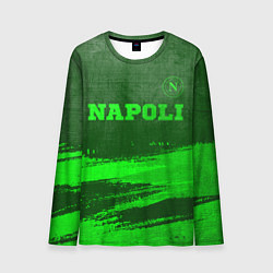 Лонгслив мужской Napoli - green gradient посередине, цвет: 3D-принт
