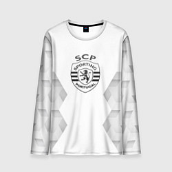 Мужской лонгслив Sporting white poly
