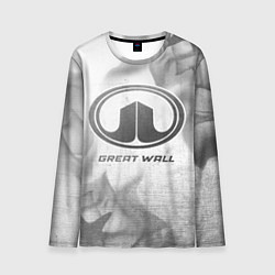 Мужской лонгслив Great Wall - white gradient