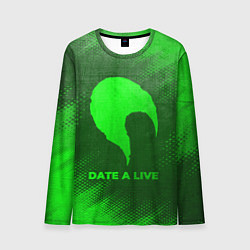 Мужской лонгслив Date A Live - green gradient