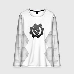 Мужской лонгслив Gears of War white poly