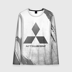 Лонгслив мужской Mitsubishi - white gradient, цвет: 3D-принт